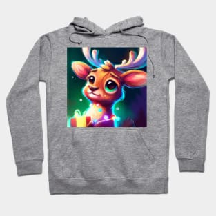 Cute Raindeer Drawing Hoodie